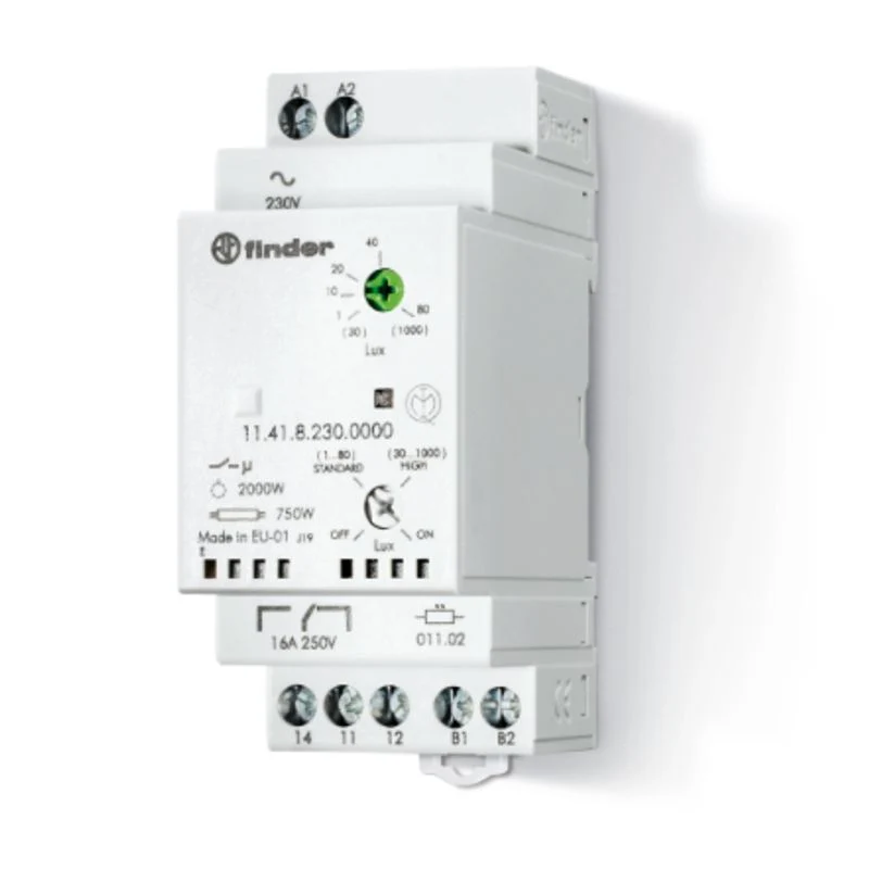 FINDER 114182300000 - Interruttore Crepuscolare Modulare Finder 16A 1 Scambio