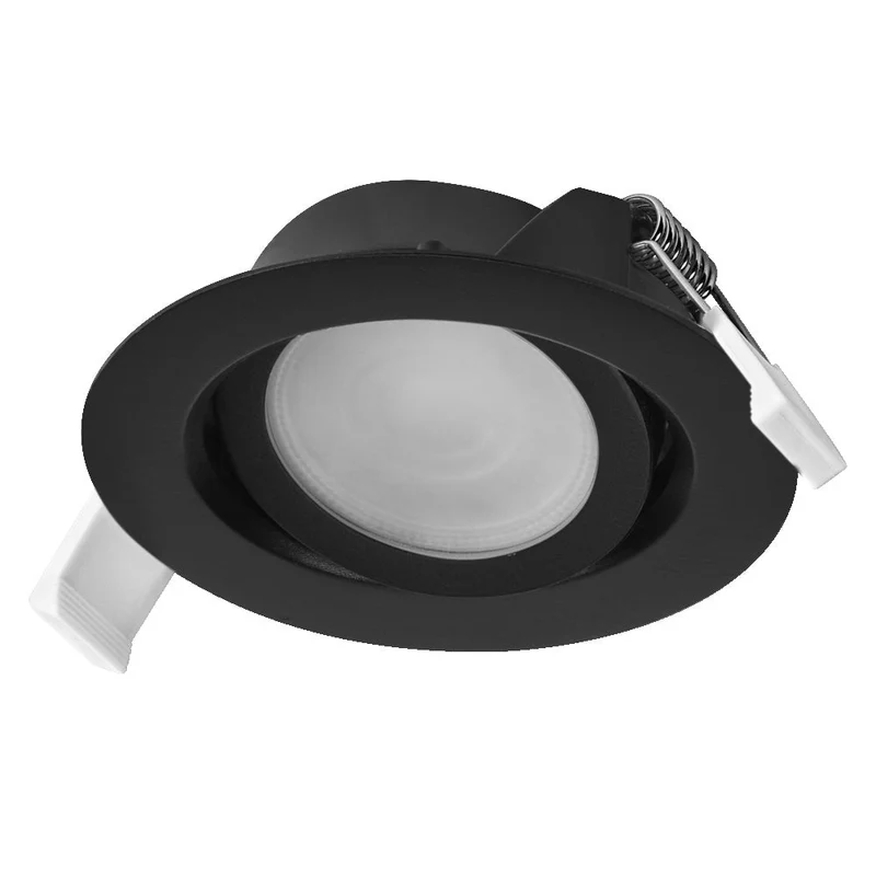 OSRAM Spot LED Recess Set Faretto da Incasso orientabile 4,9W 120° Nero ⌀75 mm