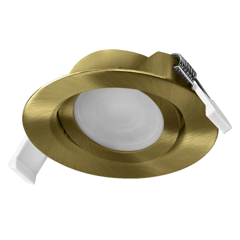 OSRAM Spot LED Recess Set Faretto da Incasso orientabile 4,9W 120° Ottone Verde ⌀75 mm