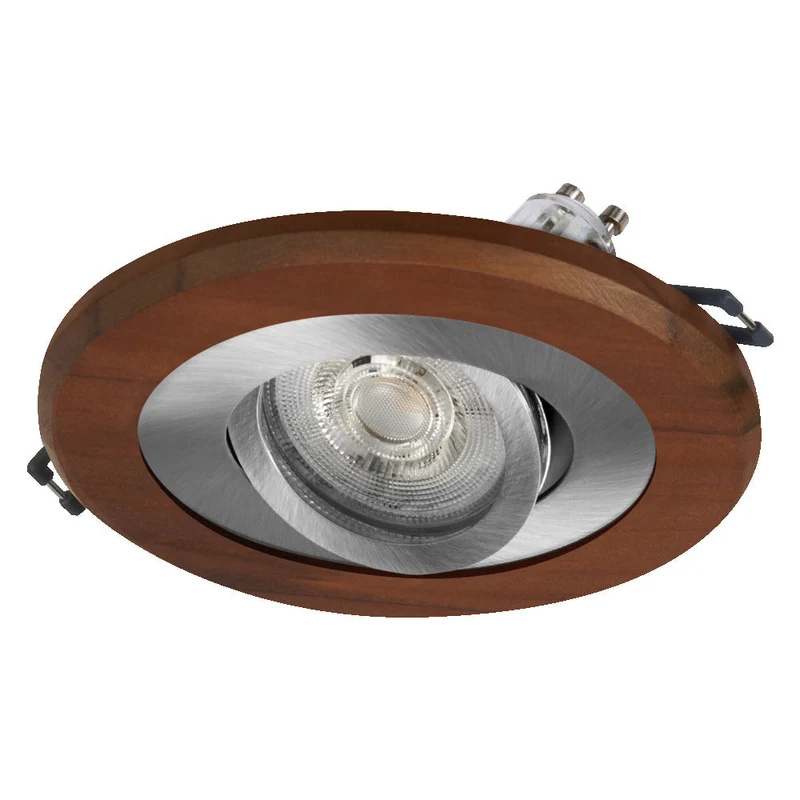 OSRAM Wood Spot GU10 dark faretto da incasso 4.5W satinato nichel ⌀68 mm