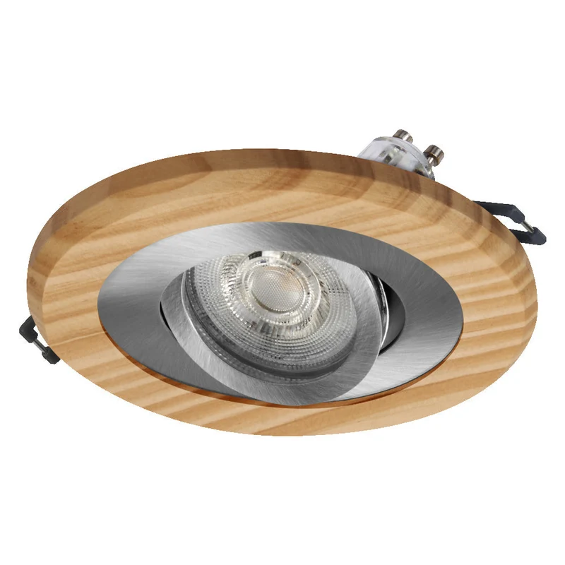 OSRAM Wood Spot GU10 faretto da incasso 4.5W satinato nichel ⌀68 mm