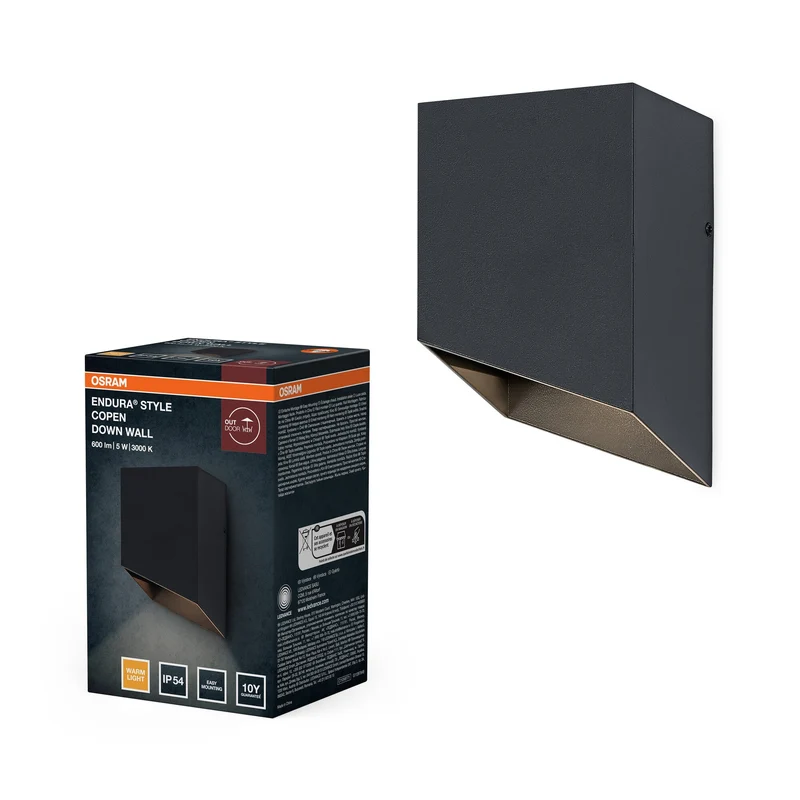 OSRAM ENDURA® Style Applique esterna Copen Down 5W IP54 grigio scuro