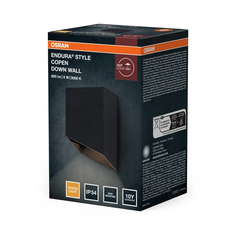 OSRAM ENDURA® Style Applique esterna Copen Down 5W IP54 grigio scuro