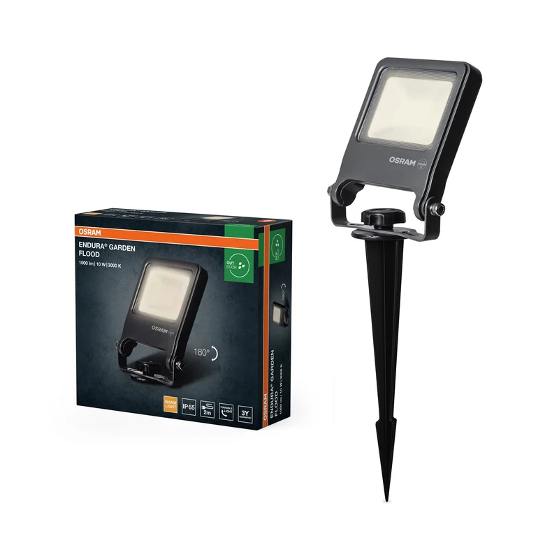 OSRAM ENDURA® Faretto da giardino esterno Spike 10W 3000K