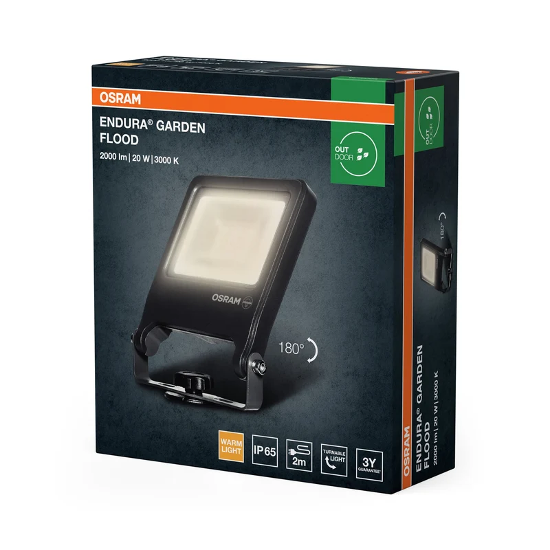 OSRAM ENDURA® Faretto da giardino esterno Spike 20W 3000K