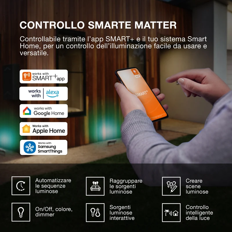 OSRAM SMART+ MATTER Faretto 10W Multicolore