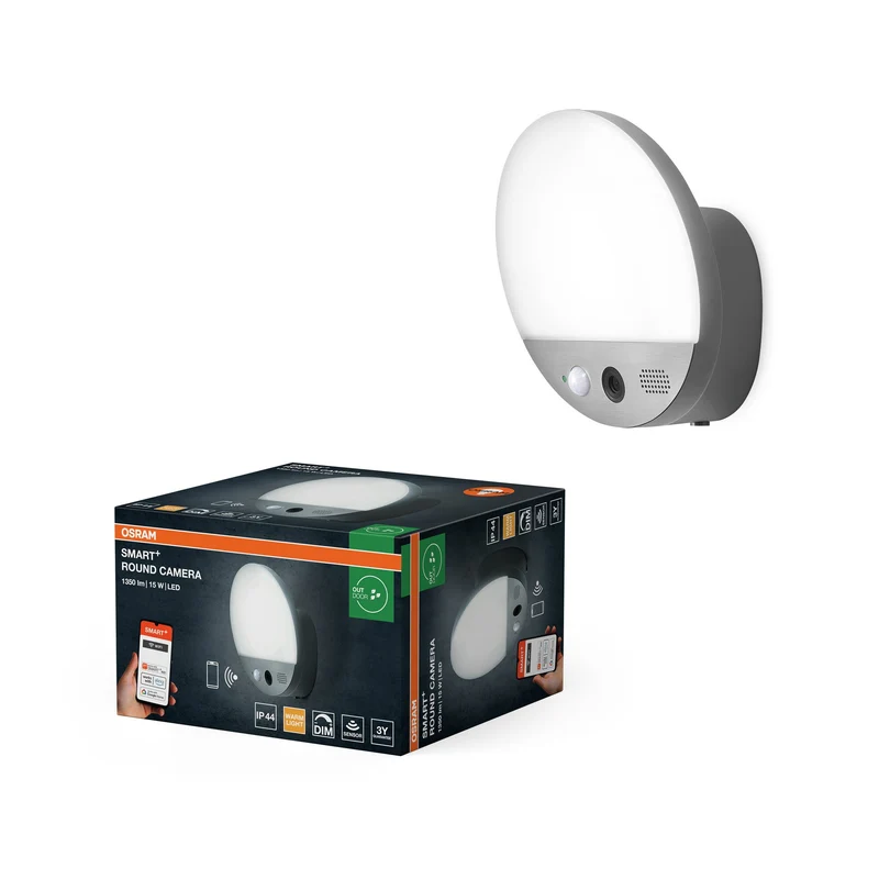 OSRAM SMART+ Telecamera rotonda grigia
