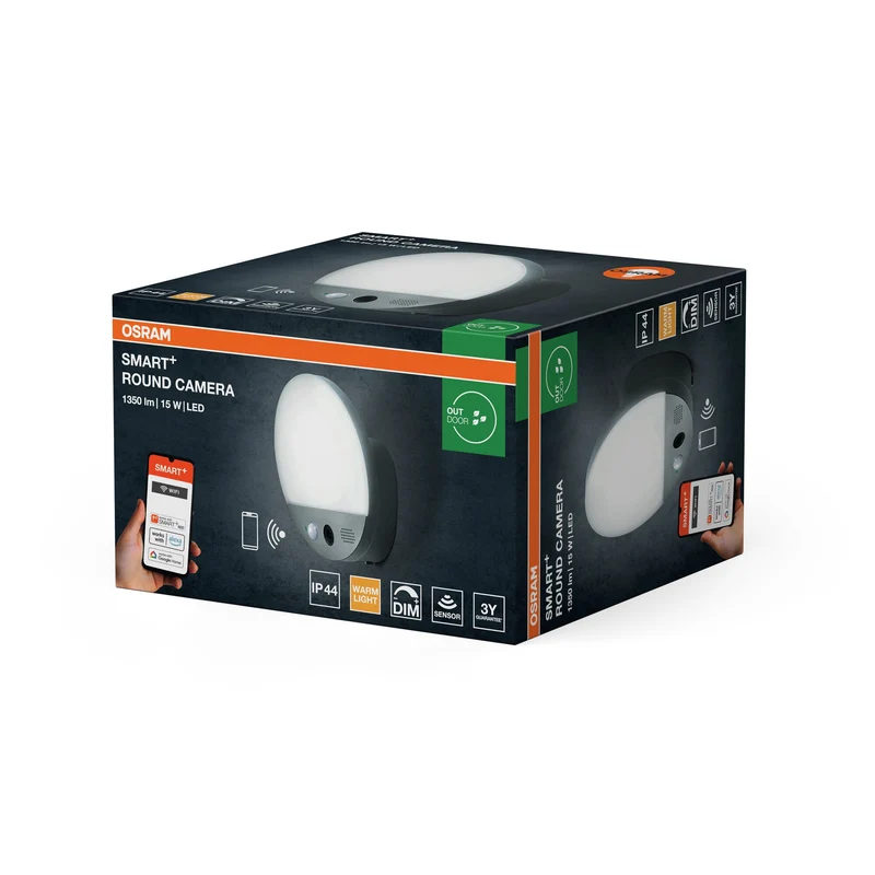 OSRAM SMART+ Telecamera rotonda grigia