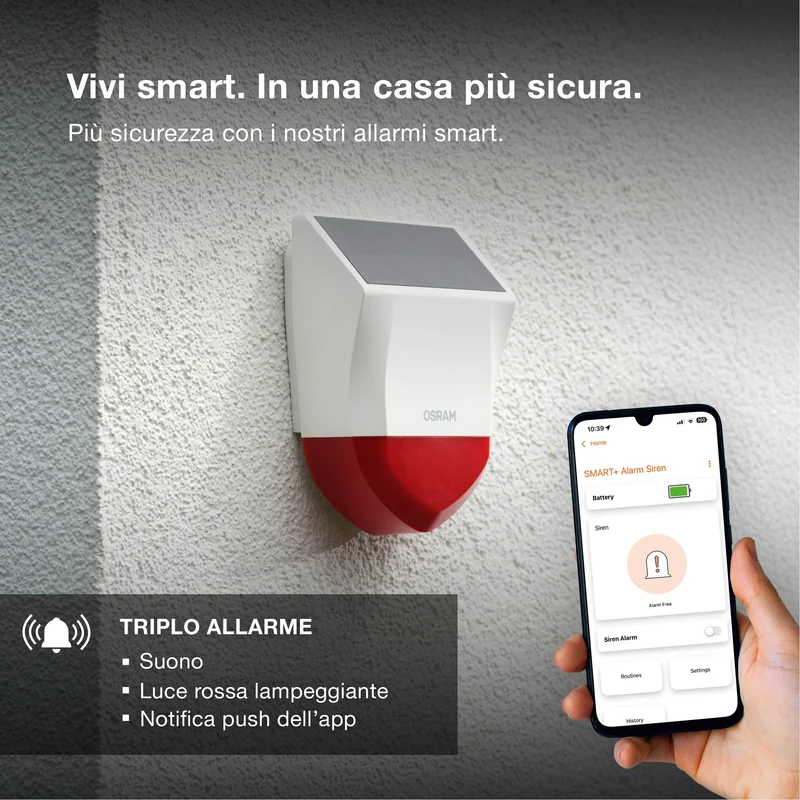 OSRAM SMART+ Sirena esterna con tecnologia WiFi