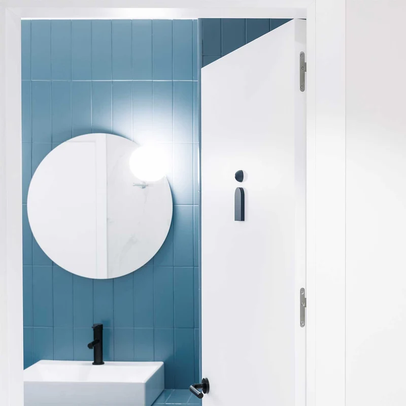 Circ - Applique murale LED IP44 en acier, style minimaliste, Ø 50 ou 70 cm