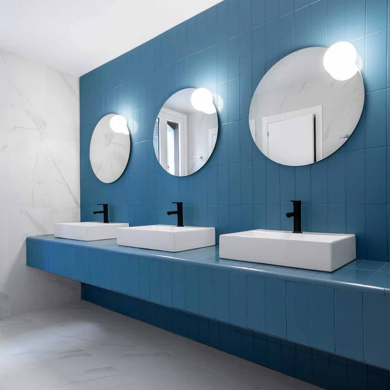 Circ - Applique murale LED IP44 en acier, style minimaliste, Ø 50 ou 70 cm