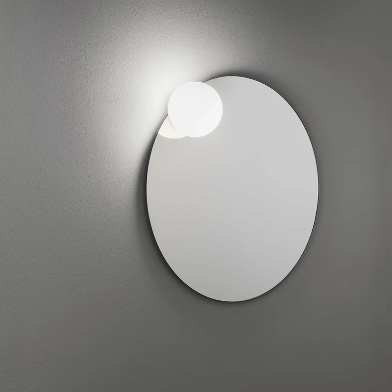 Circ - Applique murale LED IP44 en acier, style minimaliste, Ø 50 ou 70 cm