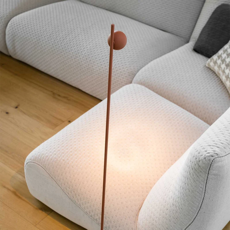 Compass - Lampadaire LED en acier, style minimaliste, H 121 ou 180 cm