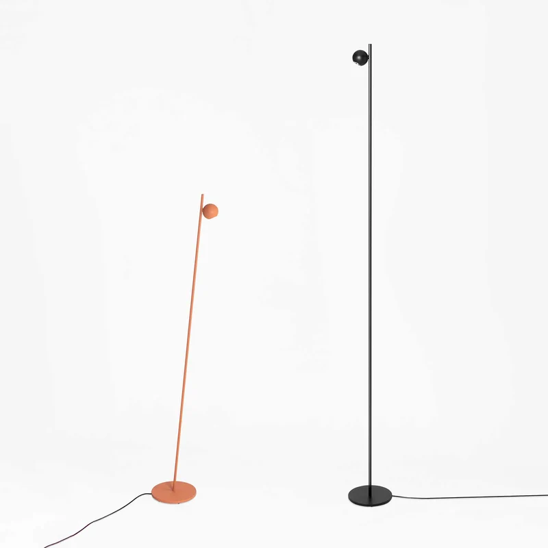 Compass - Lampadaire LED en acier, style minimaliste, H 121 ou 180 cm