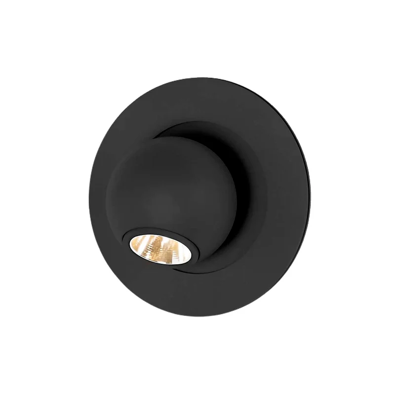 Compass - Applique murale LED en acier, style minimaliste, Ø 9 cm