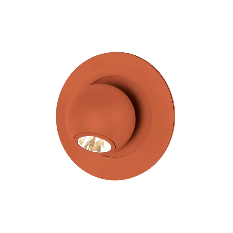 Compass - Applique murale LED en acier, style minimaliste, Ø 9 cm