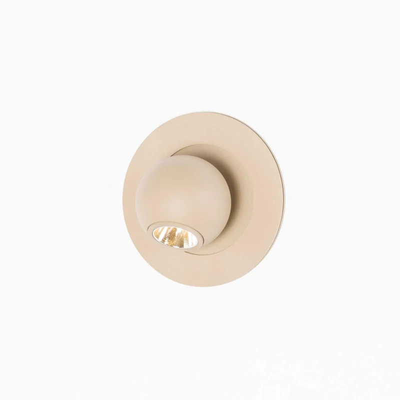 Compass - Applique murale LED en acier, style minimaliste, Ø 9 cm