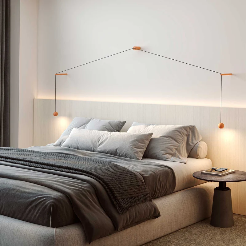 Compass - Applique murale LED en acier, style minimaliste, L 300 cm