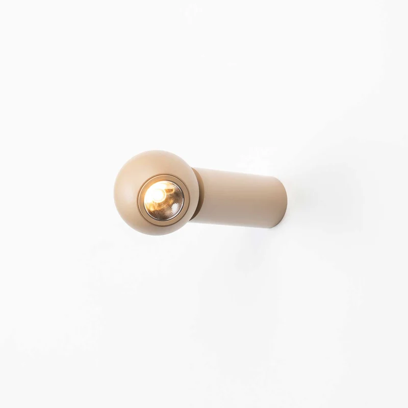 Compass - Applique murale LED en acier, style minimaliste, Ø 4 cm