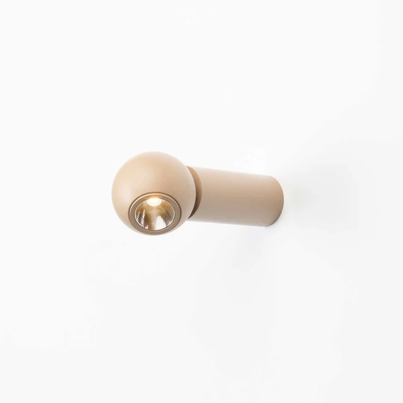 Compass - Applique murale LED en acier, style minimaliste, Ø 4 cm