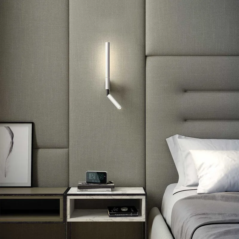 Canut - Applique murale LED en acier, style minimaliste, H 46 cm