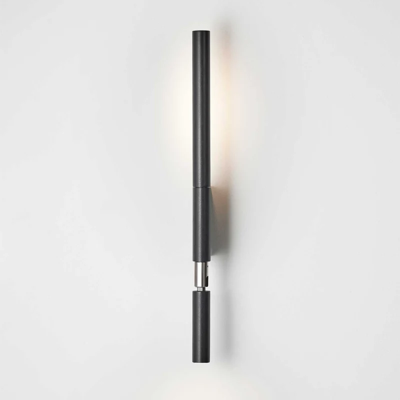 Canut - Applique murale LED en acier, style minimaliste, H 46 cm