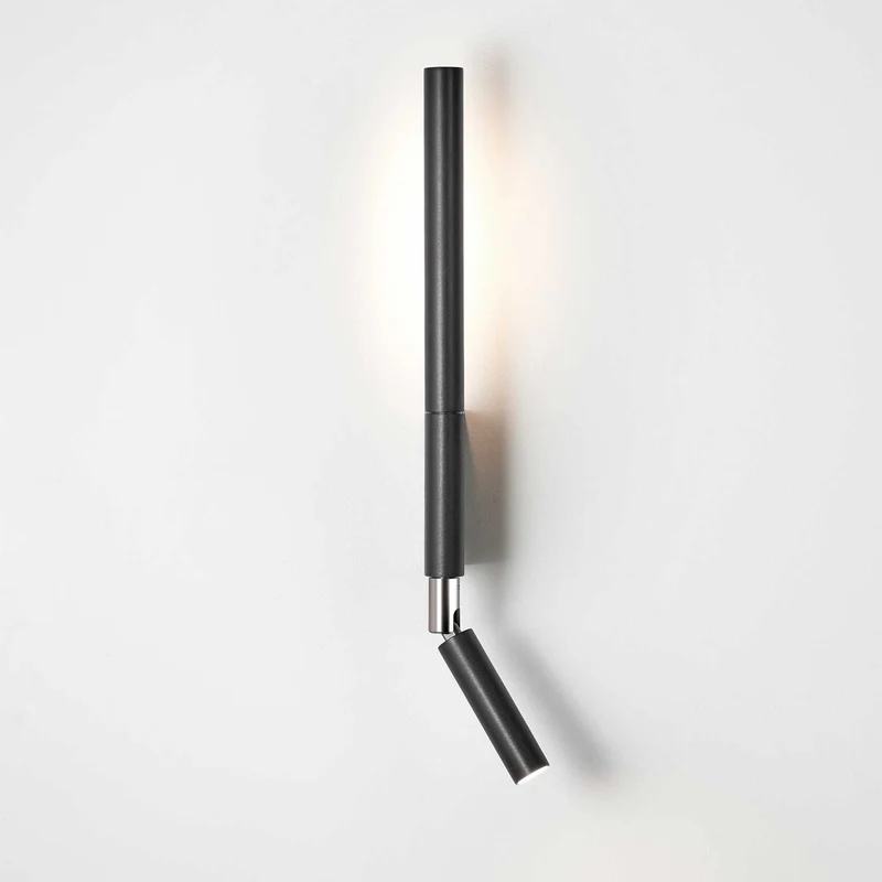 Canut - Applique murale LED en acier, style minimaliste, H 46 cm