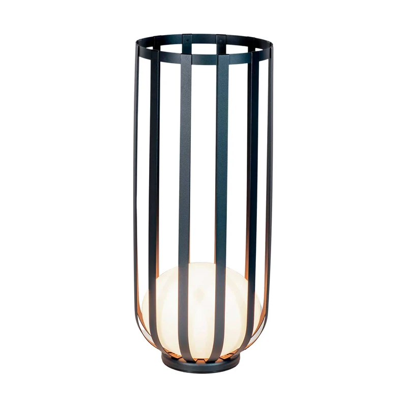 Bols - Lampadaire extérieur LED IP65 en acier et polyéthylène, style contemporain, H 95 cm
