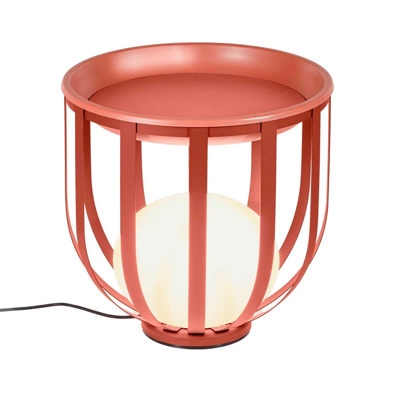 Bols - Lampe d’extérieur LED IP65 en acier et polyéthylène, style contemporain, Ø 54 cm