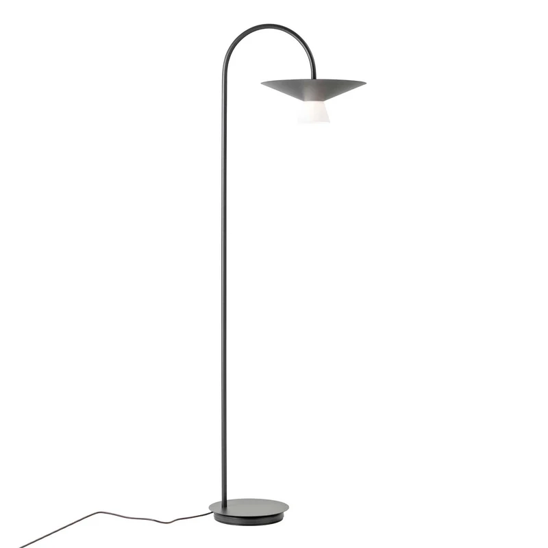 Belt - Lampadaire LED en acier et verre, style minimaliste, H 163,9 cm
