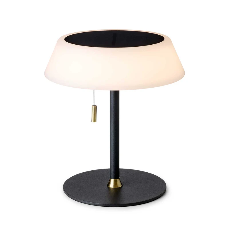 Solar - Lampe solaire LED en métal, style contemporain