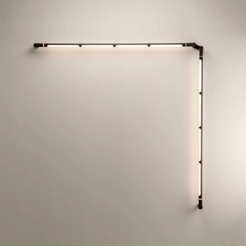 Arco - Applique murale LED IP65 en acier, style contemporain, L 132 à 405 cm