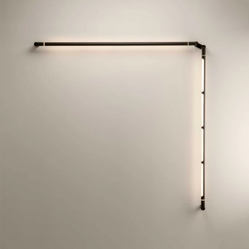 Arco - Applique murale LED IP65 en acier, style contemporain, L 132 à 405 cm