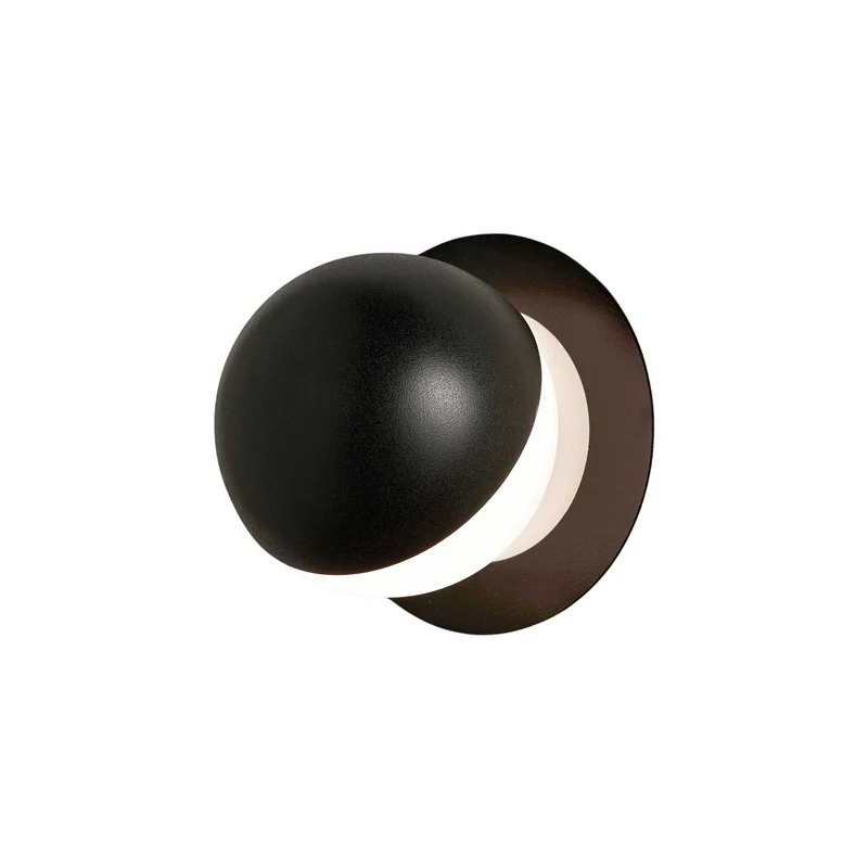 Alfi - Applique murale LED en acier, style contemporain, Ø 9,2 cm