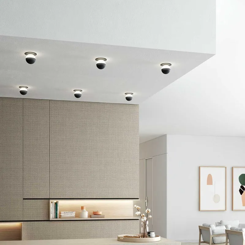 Alfi - Applique murale LED en acier, style contemporain, Ø 9,2 cm