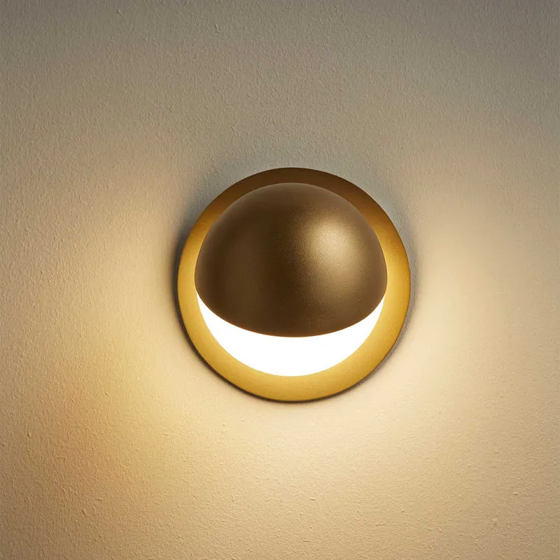 Alfi - Applique murale LED en acier, style contemporain, Ø 9,2 cm