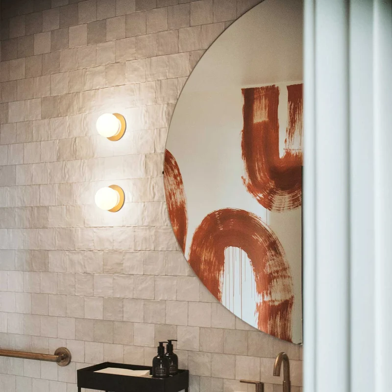 Alfi - Applique murale LED en acier, style contemporain, H 60 cm