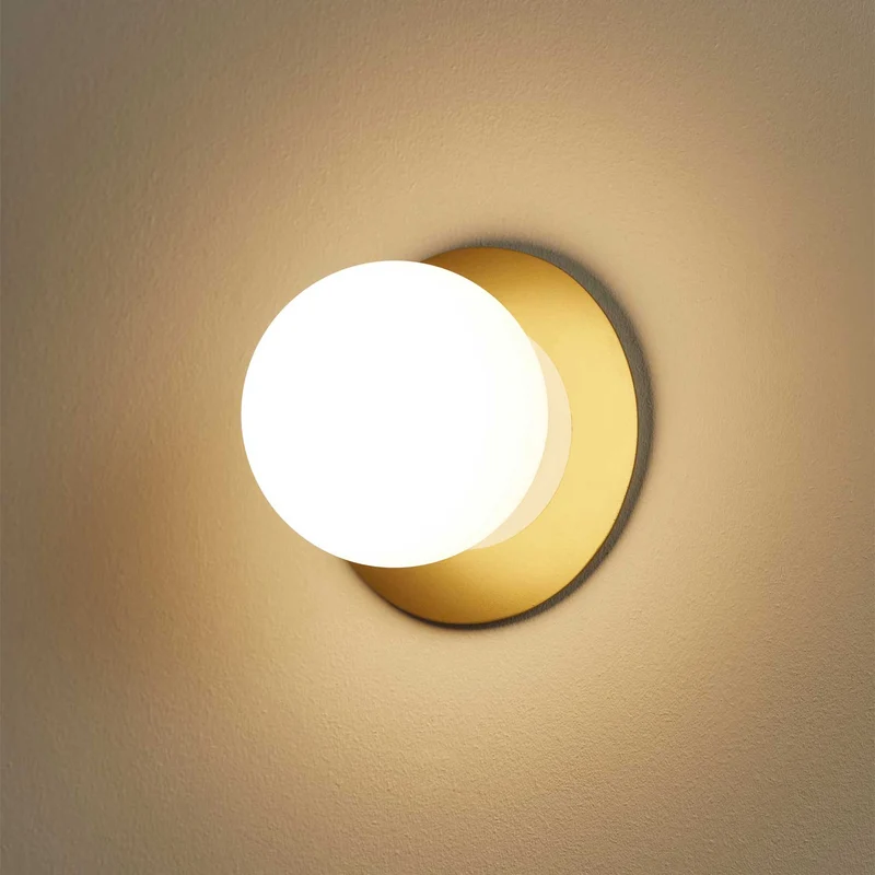 Alfi - Applique murale LED en acier, style contemporain, H 60 cm