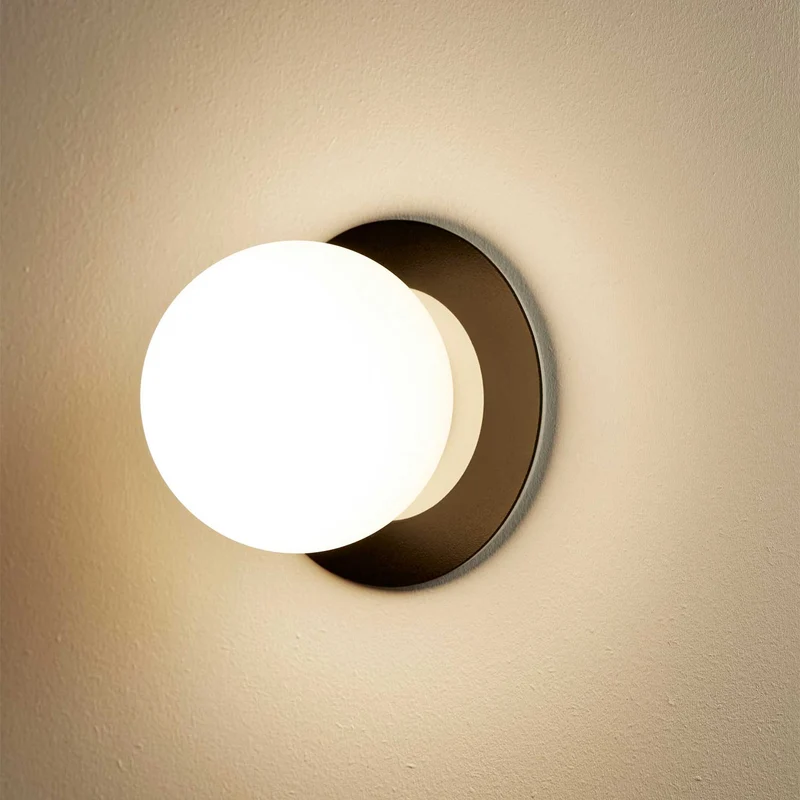 Alfi - Applique murale LED en acier, style contemporain, H 60 cm