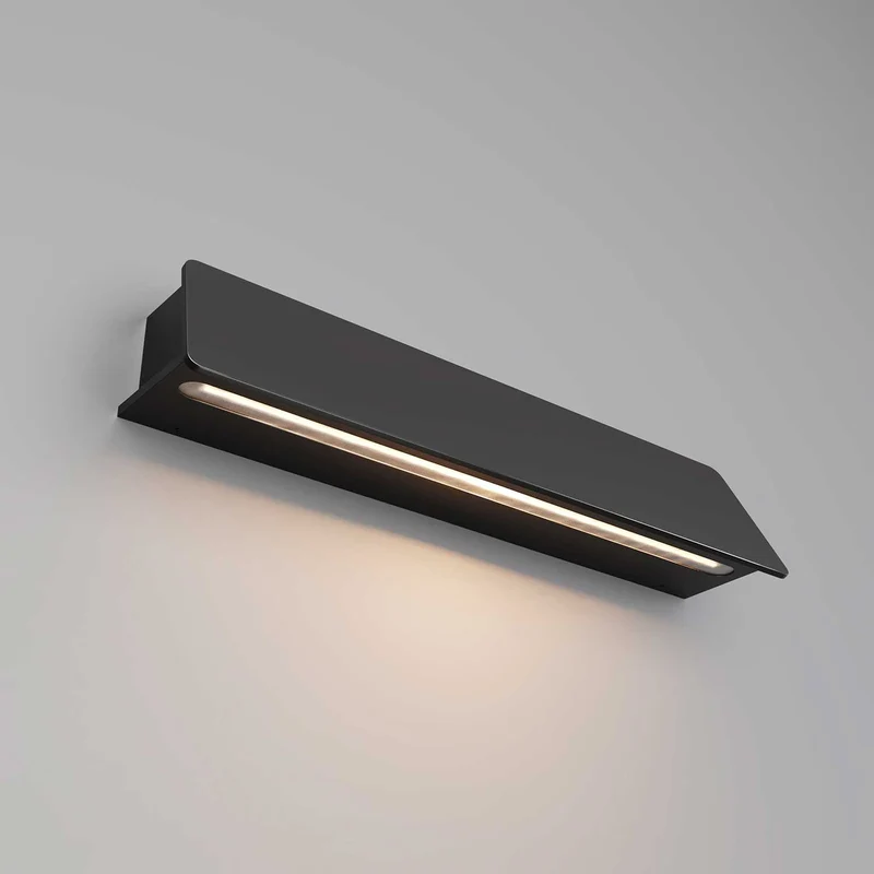 Trupp - Applique murale LED linéaire pour façade en acier, style contemporain