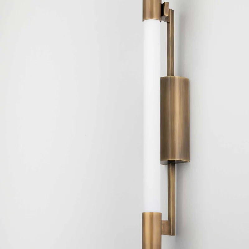 Merced - Applique murale LED en laiton et acrylique, style contemporain
