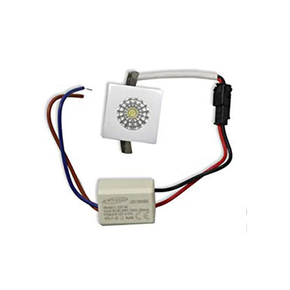 Faretto Led da Incasso Quadrato 1W P-26