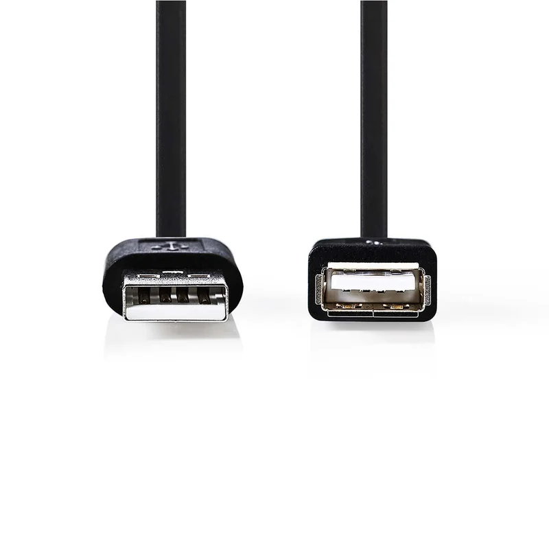 NEDIS Cavo USB, cavo USB 2.0, cavo maschio femmina, velocità 480 Mbps, placcato Nickel