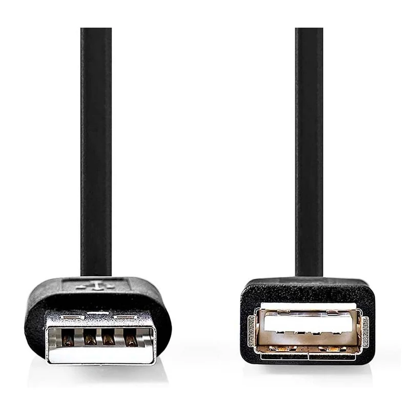 NEDIS Cavo USB, prolunga USB-A da maschio a femmina, cavo USB 2.0 20 cm