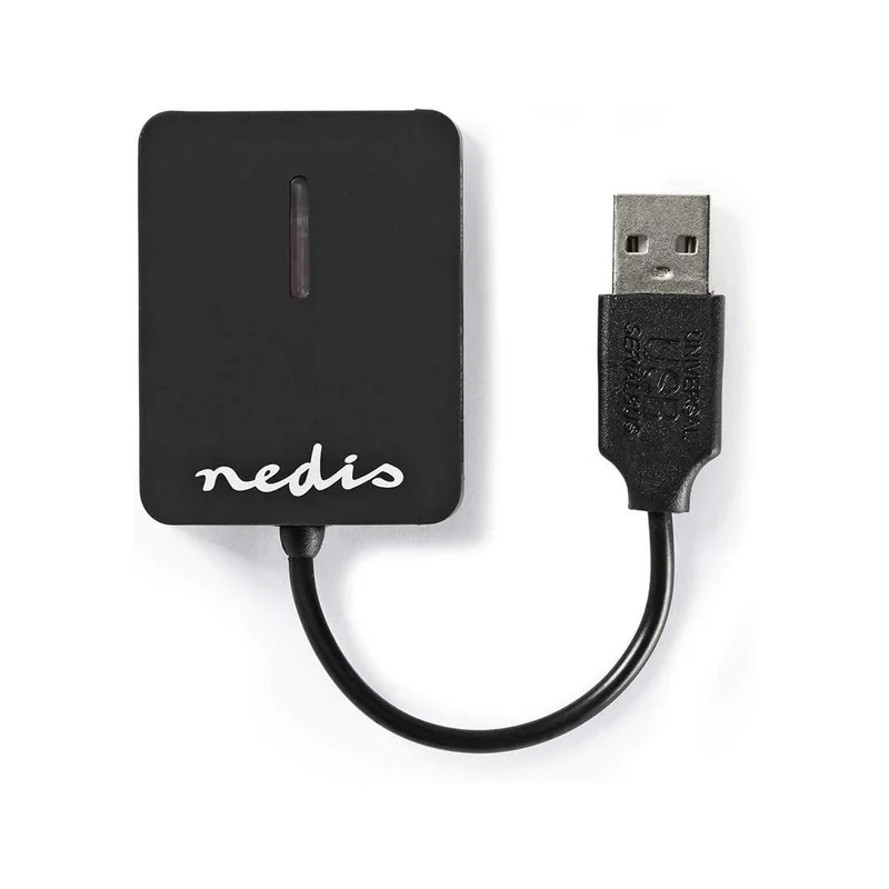 Nedis Lettore di schede di memoria USB 2.0 all-in-one da viaggio, lettore di schede multiple plug&play