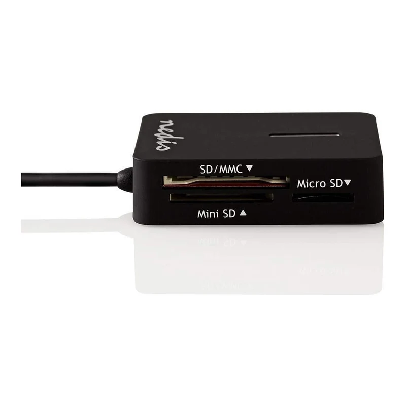 Nedis Lettore di schede di memoria USB 2.0 all-in-one da viaggio, lettore di schede multiple plug&play