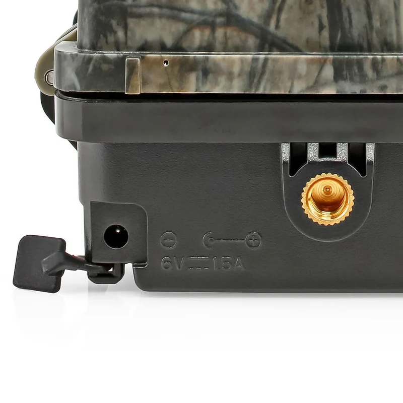 Nedis Fototrappola camouflage 1080p 30fps, camera 24MP con schermo da 2.4", IR nero senza luce, visione notturna, fotocamera con sensore di movimento, monitoraggio fauna selvatica