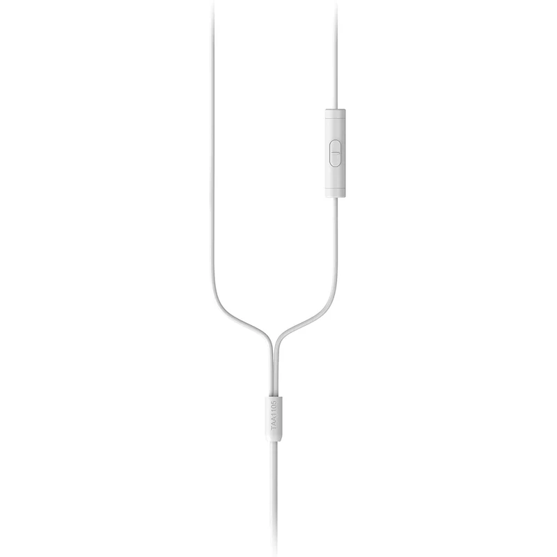 Philips Cuffie con filo per fitness e sport, auricolari con microfono, IPX2 resistenti a sudore e schizzi, supporti orecchio flessibili, comando con pulsante, bianco