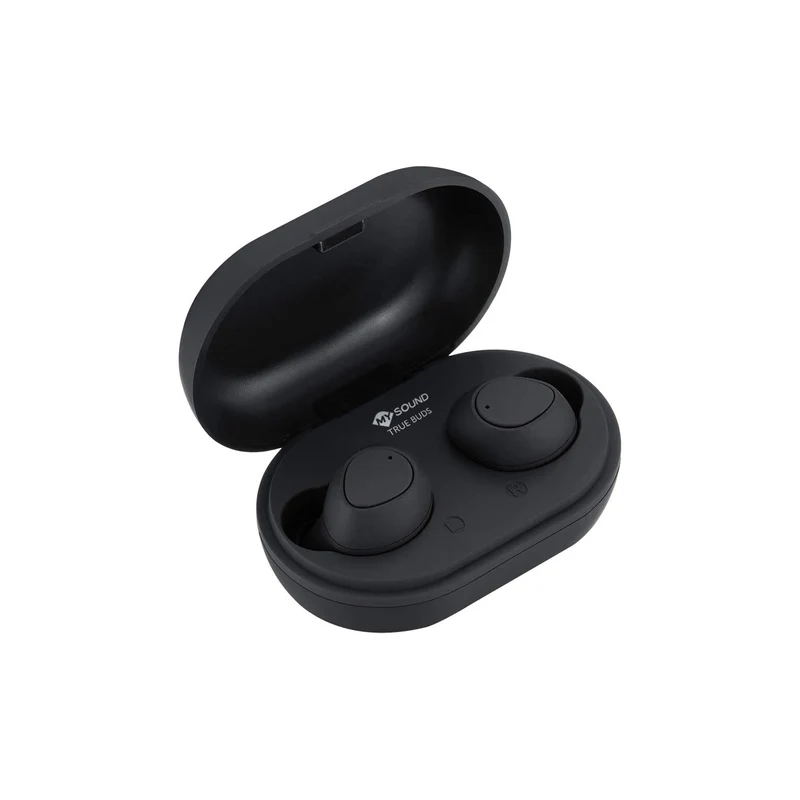 Mysound True Buds, auricolare in-ear easy fit wireless Bluetooth 5.0, con guscio di protezione in silicone per il case di ricarica e gommini sostitutivi