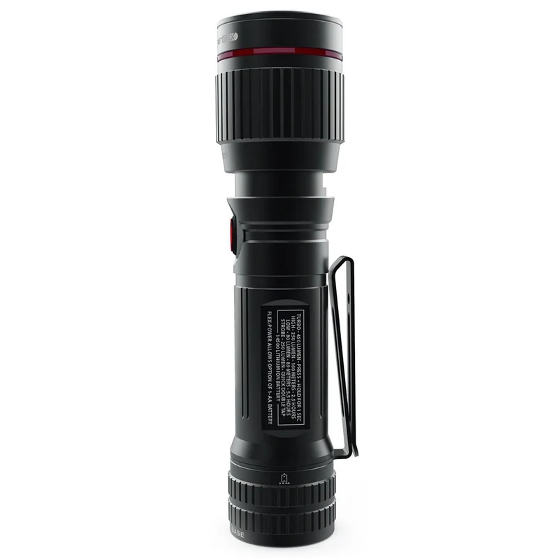 NEBO Torcia portatile a batteria con clip, 500 Lumen, base magnetica, torcia impermeabile, lampada con 4 modalità di luce